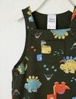 Teeny Weeny Dino Overall, Green product photo View 02 S