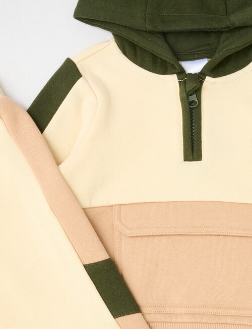 Teeny Weeny Patch Pocket Tracksuit, Cream product photo View 02 L