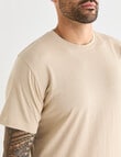 Chisel Ultimate Crew Tee, Stone Marle product photo View 04 S