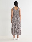 Whistle Shirred Front Dress, Zebra product photo View 02 S