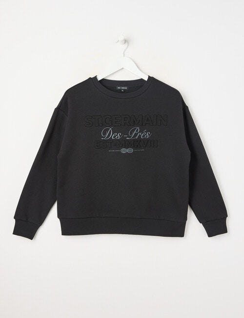 No Issue St Germain Deboss Crew, Black product photo