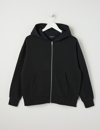 No Issue Front Zip Oversize Hoodie, Black product photo
