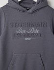 No Issue St Germain Deboss Hoodie, Smoke product photo View 02 S