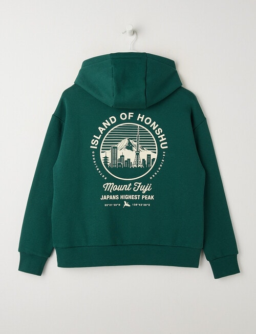 No Issue Honshu Oversize Hoodie, Green product photo View 02 L