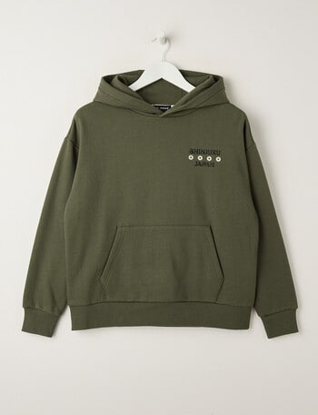 No Issue Dragon Oversize Hoodie, Khaki product photo