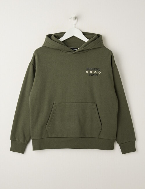 No Issue Dragon Oversize Hoodie, Khaki product photo