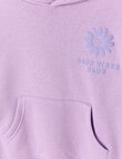 Mac & Ellie Good Vibes Pull On Hoodie, Lilac product photo View 03 S