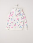 Mac & Ellie Cherries Zip Front Hoodie, Vanilla product photo View 02 S