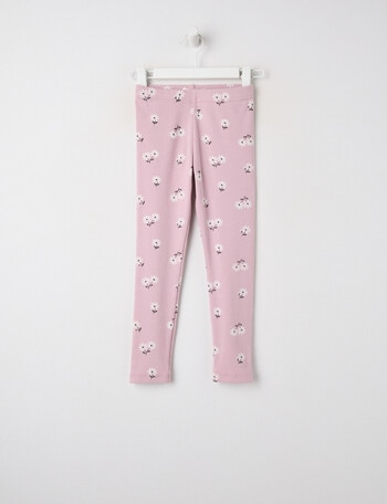 Mac & Ellie Daisy Rib Legging, Dusty Lilac product photo