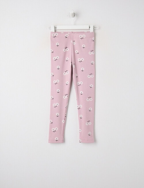 Mac & Ellie Daisy Rib Legging, Dusty Lilac product photo