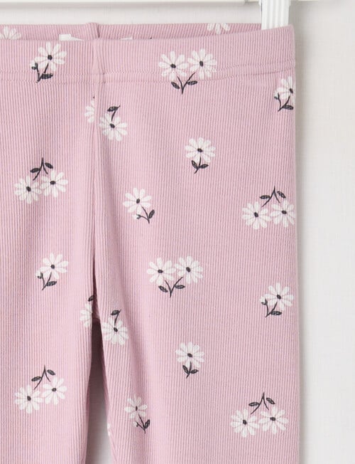 Mac & Ellie Daisy Rib Legging, Dusty Lilac product photo View 02 L