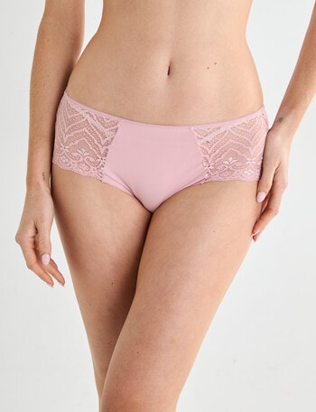 Lyric Lola Lace Boyleg Brief, Peony product photo