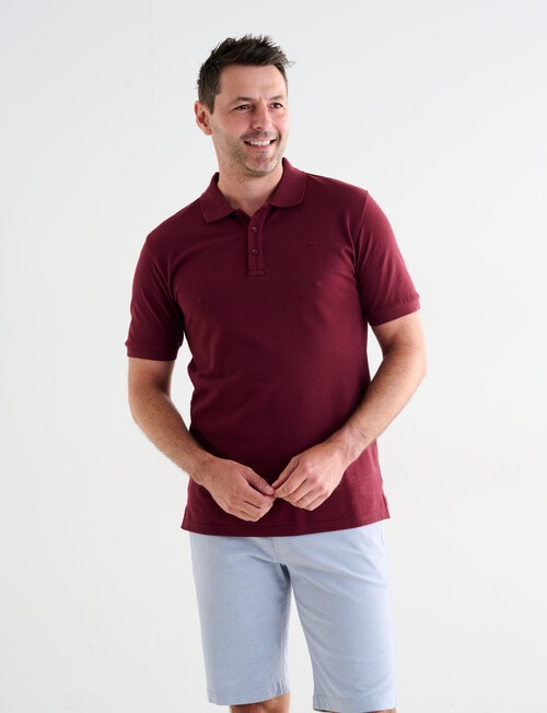 Chisel Ultimate Polo Shirt, Maroon product photo