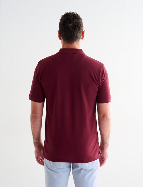 Chisel Ultimate Polo Shirt, Maroon product photo View 02 L