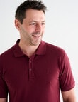 Chisel Ultimate Polo Shirt, Maroon product photo View 04 S