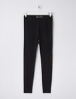 Blue Ink Merino Long Johns, Black, 8-14 product photo