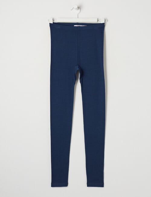 Blue Ink Merino Long Johns, Navy, 8-14 product photo