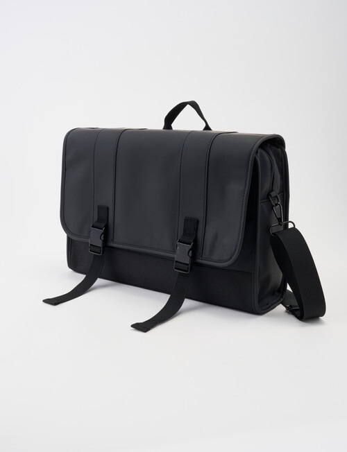 Laidlaw + Leeds Messenger Bag, Black product photo View 03 L