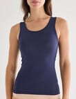 Lyric Modal Elastane Tank Top, Indigo product photo