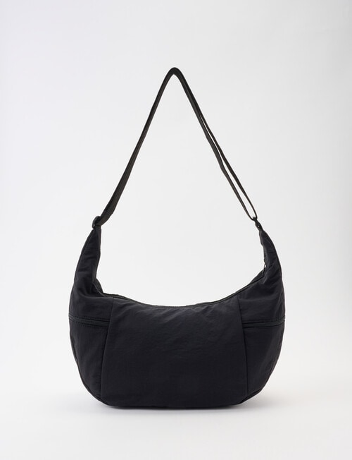 Laidlaw + Leeds Slouchy Sling Bag, Black product photo View 02 L