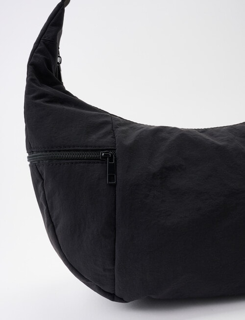 Laidlaw + Leeds Slouchy Sling Bag, Black product photo View 05 L