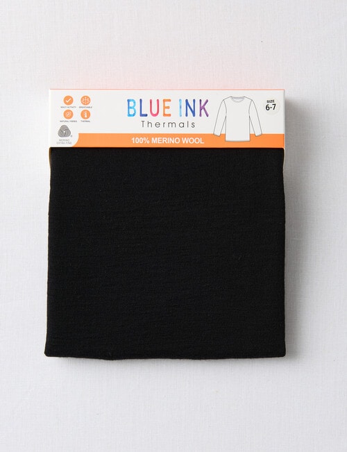 Blue Ink Merino Long Sleeve Top, Black, 2-7 product photo View 02 L