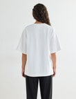 Mineral Boxy Oversize Short Sleeve Tee, Ivory product photo View 02 S