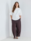 Mineral Boxy Oversize Short Sleeve Tee, Ivory product photo View 03 S