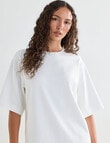 Mineral Boxy Oversize Short Sleeve Tee, Ivory product photo View 05 S