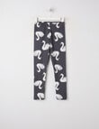 Mac & Ellie Swan Rib Legging, Charcoal product photo