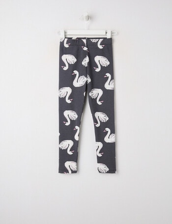 Mac & Ellie Swan Rib Legging, Charcoal product photo