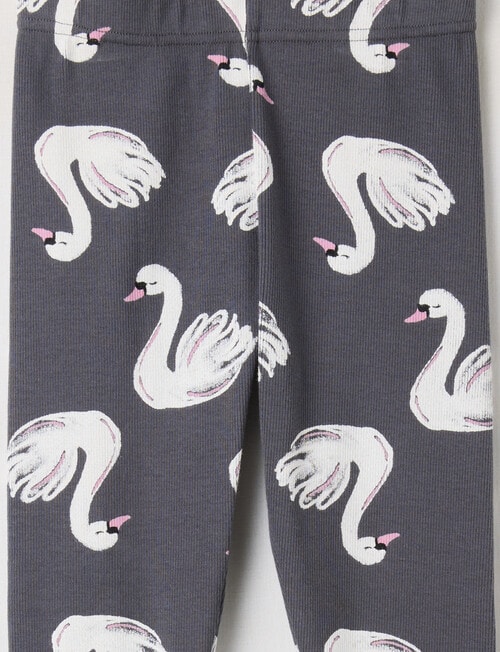 Mac & Ellie Swan Rib Legging, Charcoal product photo View 02 L