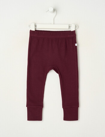 Teeny Weeny Rib Essentials Pants, Cherry product photo