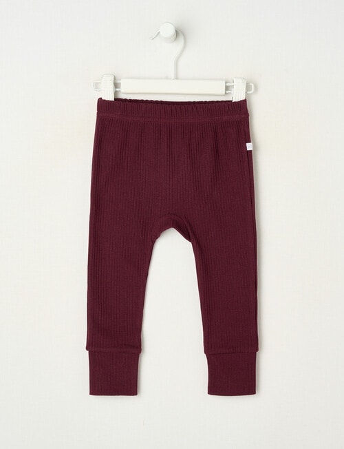 Teeny Weeny Rib Essentials Pants, Cherry product photo