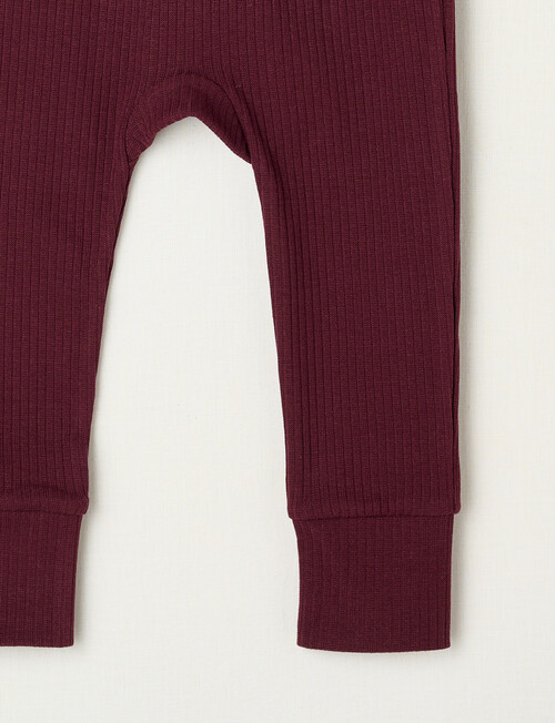 Teeny Weeny Rib Essentials Pants, Cherry product photo View 02 L