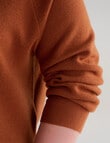 North South Curve Merino Blend Button Through Cardigan, Nutshell product photo View 05 S