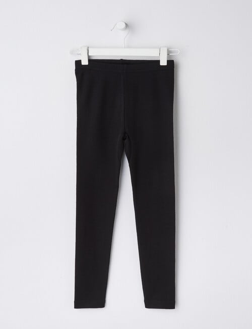 Blue Ink Merino Long Johns, Black, 2-7 product photo