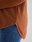 North South Curve Merino Blend Curve Hem Jumper, Nutshell product photo View 07 S