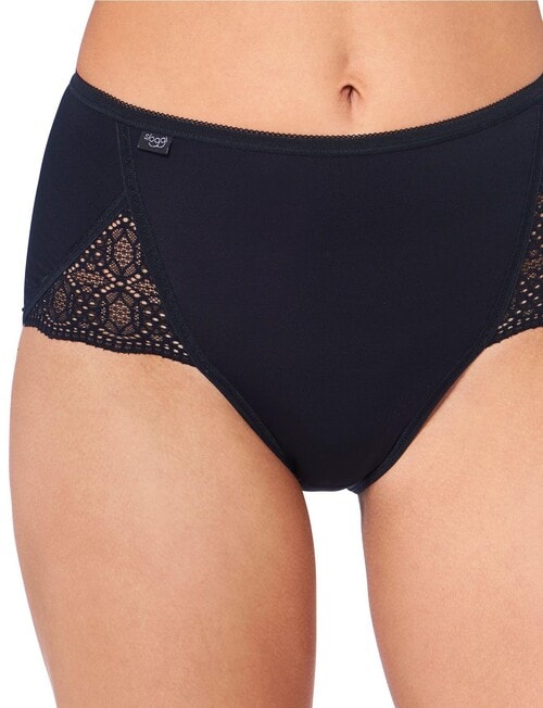 Sloggi Pure Sense Maxi Brief, 2-Pack, Black product photo View 02 L