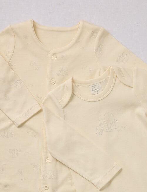 Little Bundle Elephant Sleep Set, 3-Piece, Cream product photo View 02 L