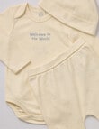 Little Bundle Elephant Sleep Set, 3-Piece, Cream product photo View 02 S