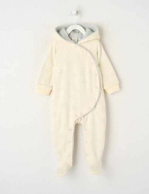 Little Bundle Elephant Wrap Front Sleepsuit product photo