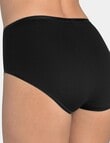 Sloggi Romance Maxi Brief, Black product photo View 03 S