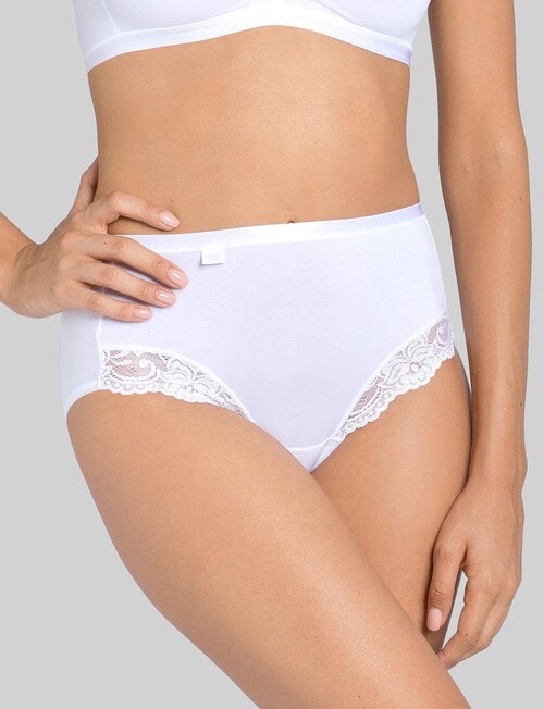 Sloggi Romance Maxi Brief, White product photo