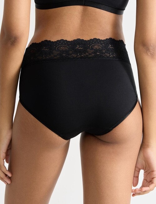 Sloggi Romance Midi Brief, Black product photo View 03 L