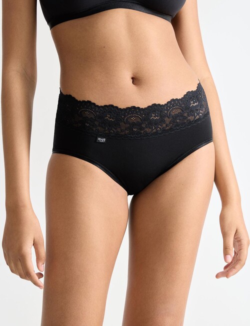 Sloggi Romance Midi Brief, Black product photo