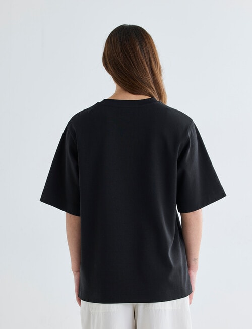 Mineral Boxy Oversize Short Sleeve Tee, Black product photo View 02 L
