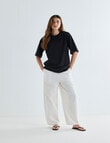 Mineral Boxy Oversize Short Sleeve Tee, Black product photo View 03 S
