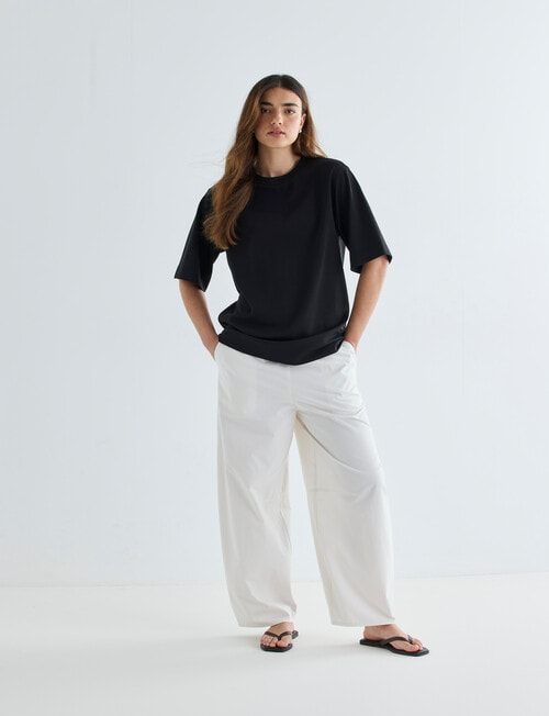 Mineral Boxy Oversize Short Sleeve Tee, Black product photo View 03 L