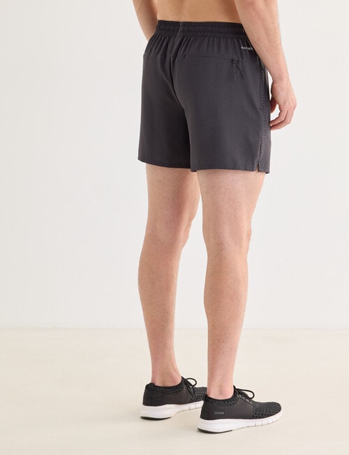 Gym Equipment Laser Melange Short, Grey product photo View 02 L